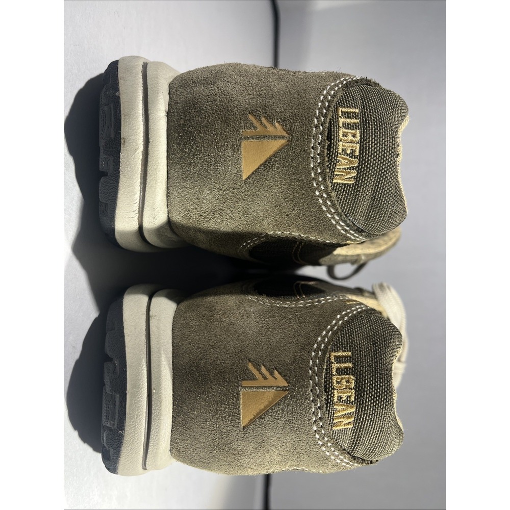 NWOB LL Bean Women's Size 9 Olive Green Canvas Suede Walking Sneakers Shoe - Picture 5 of 6